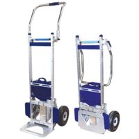 Diable électrique pliable pour escaliers – Charge 200kg – Pelle aluminium 400x240mm – Moteur étanche IP54 – DMEG200 – Diable-Manutention
