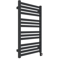 Sèche-serviette électrique noir de 1680mm de haut et 430mm de large - 600 Watt - MAR1680/430E8N