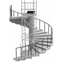 A. Echafaudage pour escalier : Hauteur de travail max 5.00m