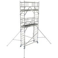 Echafaudage roulant 2 plateaux - Hauteur de travail max 6.85m - 26403750