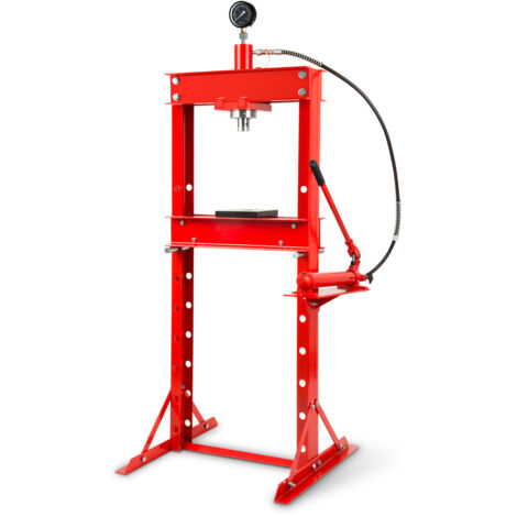 Wiltec 20t Profi Werkstattpresse – Hydraulikpresse Mit Manometer, 70kg, Für Schwere Arbeiten