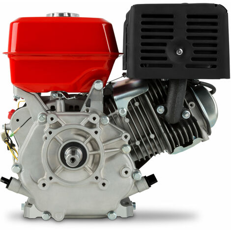 EBERTH 13 PS 9,56 kW Benzinmotor Standmotor Kartmotor Antriebsmotor mit 25 mm  Ø Welle, Ölmangelsicherung