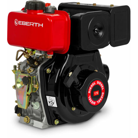 EBERTH 4,2 PS Dieselmotor, E-Start, 19,05 mm Ø Welle, Ölmangelsicherung, 1  Zylinder, 4