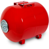 EBERTH Ausdehnungsgefäß 100L, 6 bar, Druckkessel, Druckerhöhungsanlage, Tank, Wasserspeicher, 1 Anschluss für Hauswasserwerk, Brunnenpumpe, Lackierter Stahl, Booster, Horizontal, 1.2mm Wandstärke