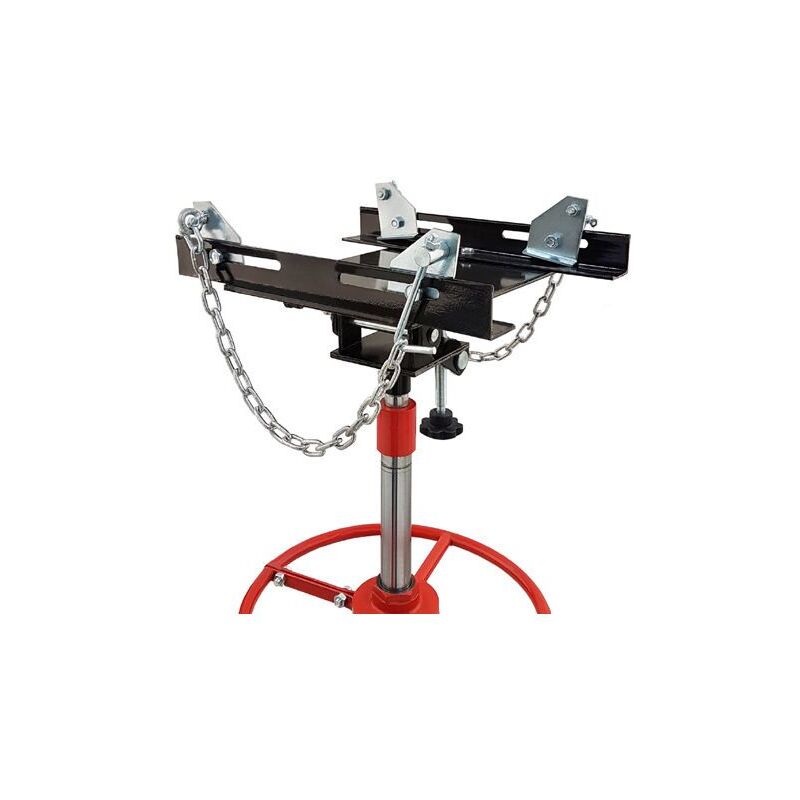 EBERTH Vérin De Fosse 500kg Hydraulique Avec Hauteur De Travail 110 à 195 Cm, Hauteur Réglable En Continu, 4 Roues Pivotantes Robustes, Croix De Réception, Vérin Motorisé Avec Pédale Pour Pomper