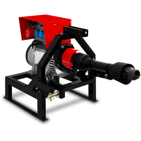 Eberth – Générateur agricole 18,75 kVA – Prise de force 1-3/8' 6 dents – Compatible tracteurs 25 CV – Régulation AVR – Poids 120 kg - 75kVA