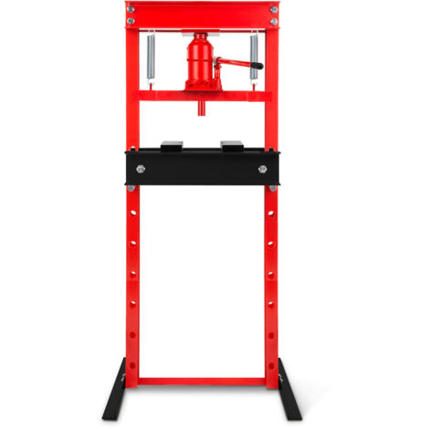Presse hydraulique atelier 12T, 8 positions, 750mm hauteur, 430mm larg. – EBERTH