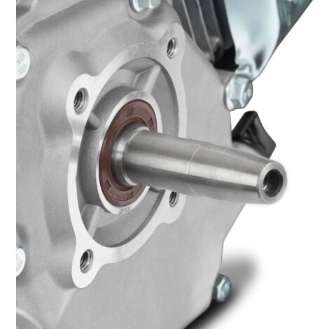 EBERTH 6,5 CV Moteur thermique à essence Moteur de kart avec arbre conique de 19,00 mm Ø, sécurité contre manque d'huile, 4 temps, 1 cylindre, 196 ccm cylindrée, refroidissement air, démarrage câble