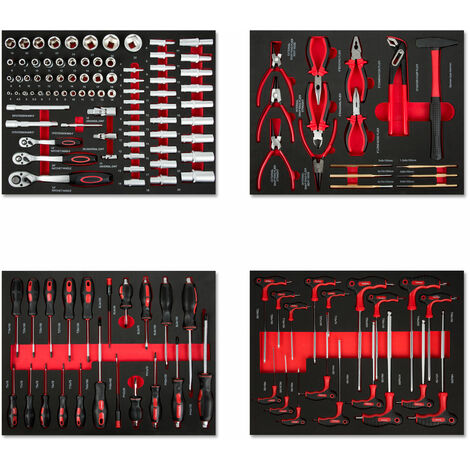 Sets d'outils sur insert moussé pour tiroir servante SP Tools - 1