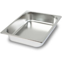 Bac GN 1/2 inox profondeur 65mm, hygiénique, -40° à +300°C, bain-marie pro – VERTES