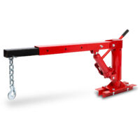Eberth – Grue d'atelier 450kg – Flèche 880-1400mm – Amplitude de levage 35-1330mm – Pied en fer robuste pour fixation stable