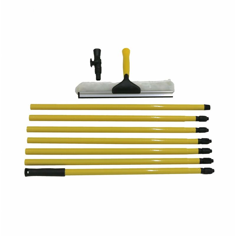 1pc Triple Function Yellow Window Cleaning Squeegee For Glass, Shower Door,  Car Windshield, Household Cleaning Tool