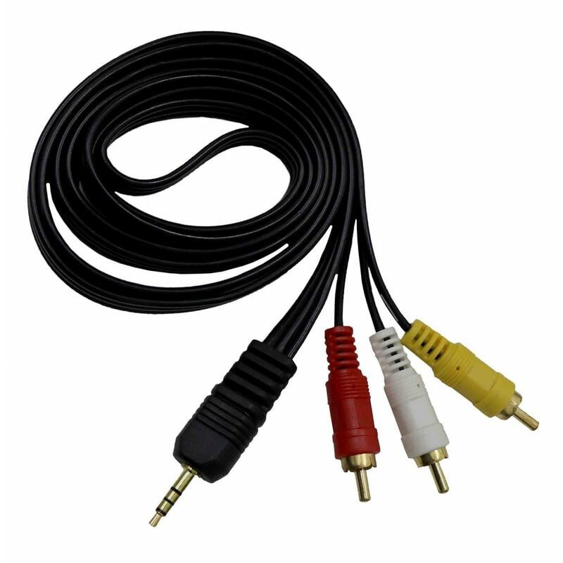 1.5m SCART Cable to Red White Yellow 3 Triple RCA Phono Audio Video TV AV  Lead