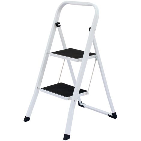 Oypla Foldable 2 Step Ladder Stepladder Non Slip Tread Safety Steel