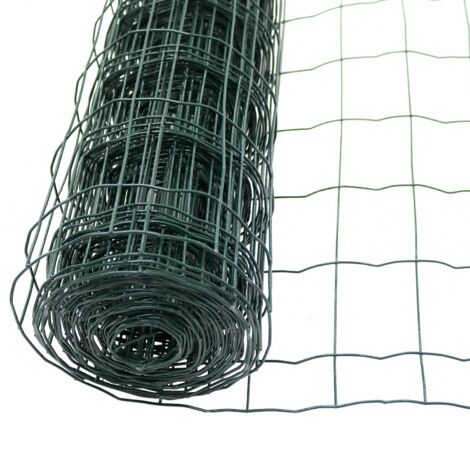 Oypla 1.2m x 10m Green PVC Coated Galvanised Steel Wire Mesh Fencing Garden Euro Fence (1/5)