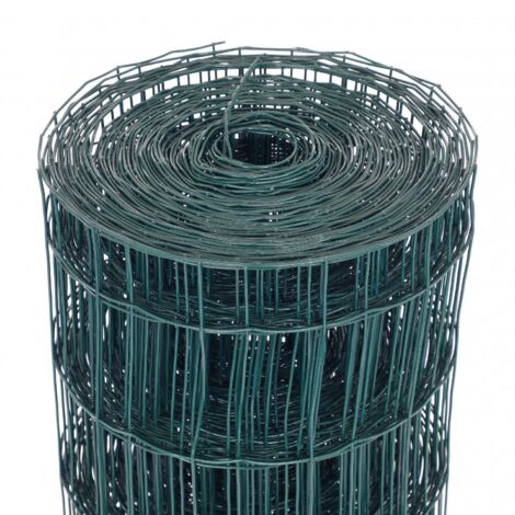 Oypla 1.2m x 25m Green PVC Coated Galvanised Steel Wire Mesh Fencing Garden Euro Stock Fencing (1/5)
