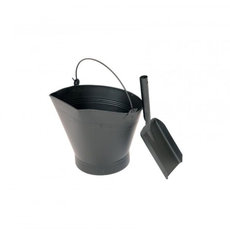 Oypla Heavy Duty Steel Fireplace Coal Bucket Scuttle Hod with Shovel (1/5)