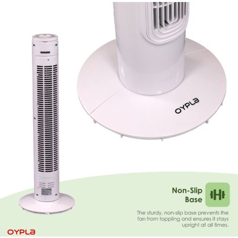 Oypla Electrical 30" Free Standing 3-Speed Oscillating Tower Cooling Fan