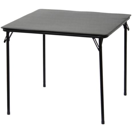 Oypla Square Folding Standard Bridge Card Game Black Table (1/5)