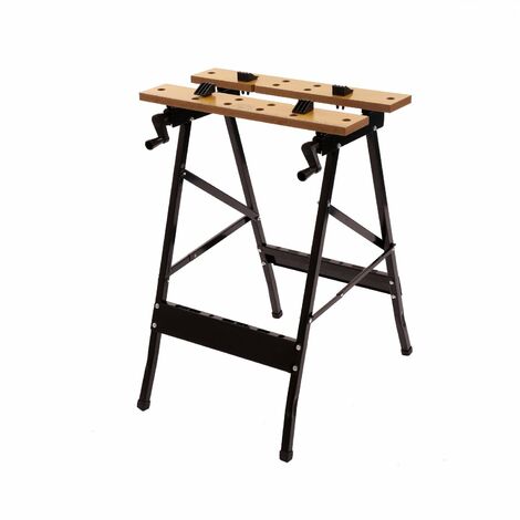 Oypla Folding Foldable Trestle Work Bench Workbench Portable 100kg