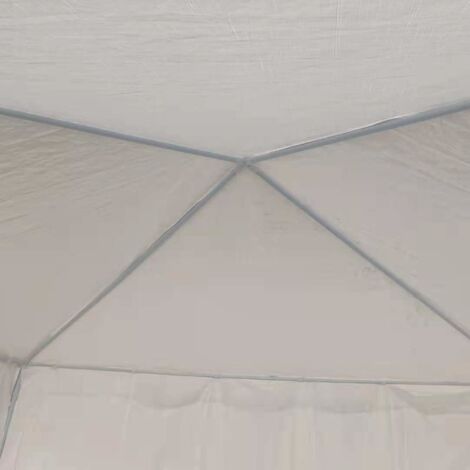 Oypla 3m x 3m White Waterproof Garden Gazebo Marquee Awning Tent