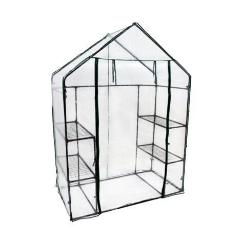 Oypla Replacement Spare PVC Cover for 3-Tier 4 Shelf Mini Walk-in Growhouse Garden Greenhouse