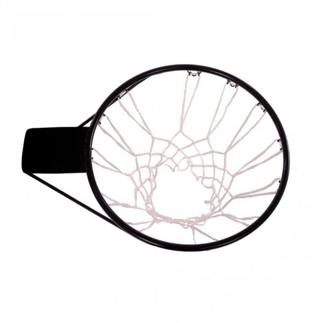 Oypla Heavy Duty Wall Mounted Full Size Black Basketball Hoop Rim and Net