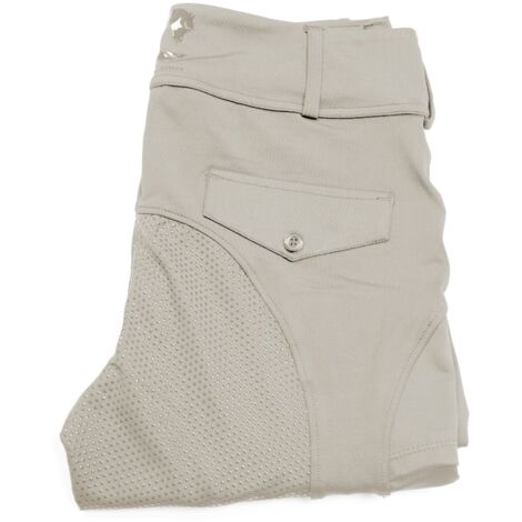 Coco Equestrian Grey Ladies Womens Kids Horse Riding Tights Jodhpurs Breeches Leggings - XXS