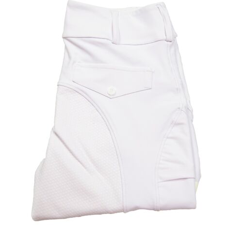 Coco Equestrian White Ladies Womens Kids Horse Riding Tights Jodhpurs Breeches Leggings - XXS