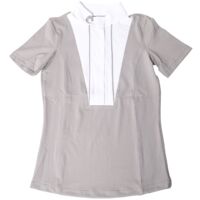 Oypla Coco Equestrian Grey Ladies Horse Riding Show Shirt - XS
