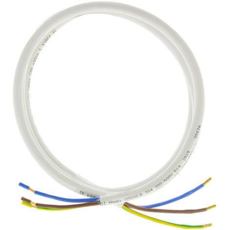 Câble HO5VVF 3G4 2 m C00295719 pour Cuisinière CARREFOUR HOME, HOTPOINT ARISTON, INDESIT, WHIRLPOOL (1/3)