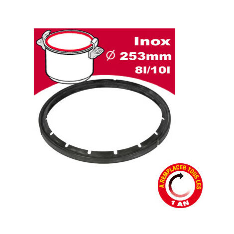 Joint 6/7,5/9L inox 245mm  X1010006REC pour Auto cuiseur
