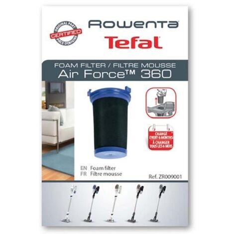 Filtre mousse  ZR009001 pour Aspirateur , AIR FORCE 360, X-PERT ESSENTIAL 260 ROWENTA (1/6)