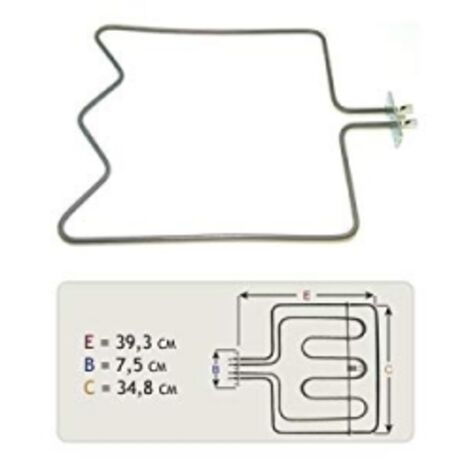 Resistenza 2000W Per Asciugatrice SOS Accessoire – Compatibile BEKO, ALTUS, FAR – Ricambio 2969800300