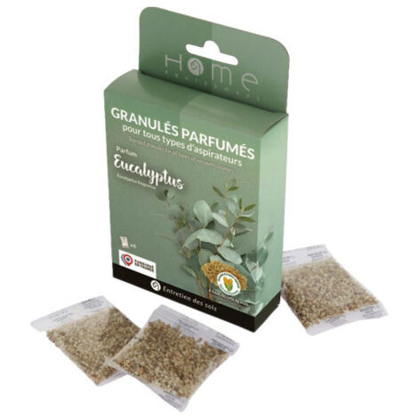 Granulés 100 % végétal désodorisants parfum eucalyptus 4 x 5grs pour Aspirateur  95042 pour Aspirateur (1/2)