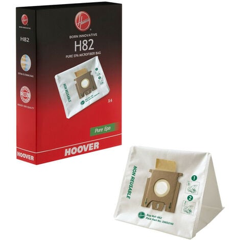 Sacs microfibres par 4 HYGIENE+ ZR200720 pour Aspirateur MOULINEX