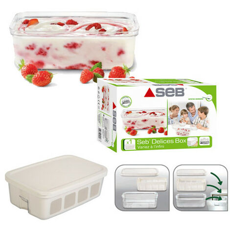 Pots yaourt avec égouttoir x6 pour yaourtiere multidelice Seb XF100501