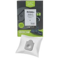Home Equipement – Sac microfibre adaptable par 4 – HERO06 – Filtration 99,9% des poussières – Compatible aspirateurs MOULINEX et ROWENTA