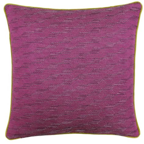Riva Paoletti Marylebone Cushion Cover (50x50cm) (Sulphur/Fuchsia)