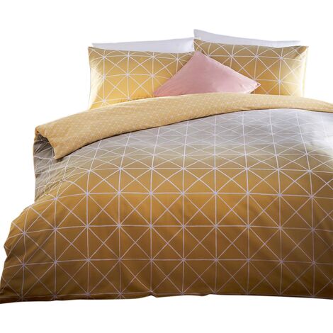 spectrum blush ombre reversible duvet cover and pillowcase set