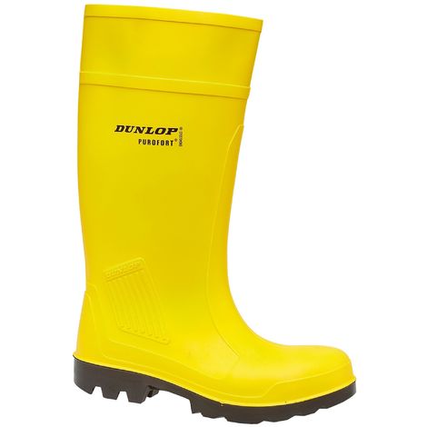 Dunlop C462241 Purofort Full Safety Standard / Mens Boots / Safety Wellingtons (5 UK) (Yellow)