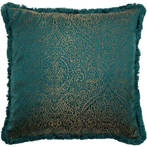 Paoletti Coco Cushion Cover (One Size) (Teal)