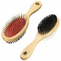 My Pet Double Sided Brush (L) (Brown)