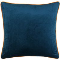 Riva Home Meridian Cushion Cover (55 x 55cm) (Teal/Clementine)