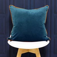 Riva Home Meridian Cushion Cover (55 x 55cm) (Teal/Clementine)