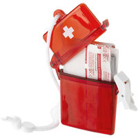 Bullet 10 Piece First Aid Kit (10.6 x 8.4 x 1.5 cm) (Red)