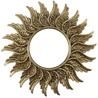 Something Different Guardian Angel Round Wall Mirror (58cm) (Antique Gold)
