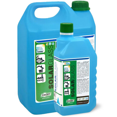 Detergente protettivo per la pulizia dei pannelli solari FACOT SolarGlass - tanica da 5 Lt