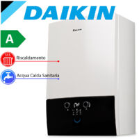 Daikin – Chaudière gaz à condensation murale 35 kW ultracompatte – Efficacité jusqu'à 108% – Production d'eau chaude instantanée – Installation facile