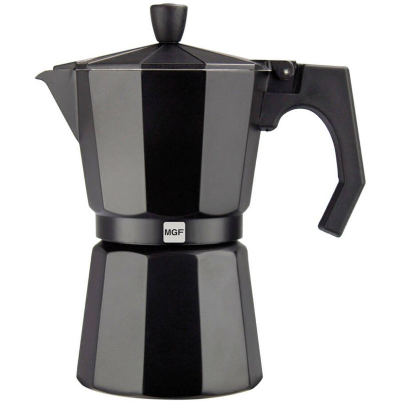 MAGEFESA 01PACFKEB03 - Cafetera 3 tazas en aluminio esmaltado noir